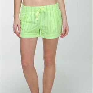 Lululemon Spring Break Away Short Deauville Stripe Clear Mint Size 12